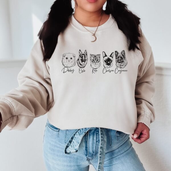 Custom Pet Sketches - Crewneck Sweatshirt