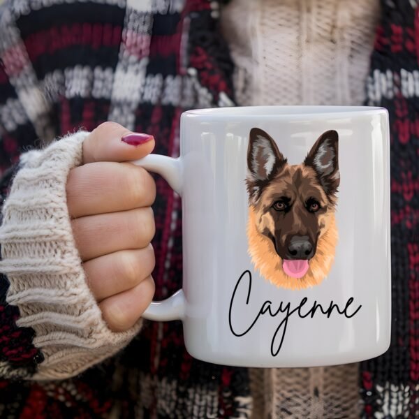 Custom Pet Portrait - Ceramic Mug, (11oz, 15oz)