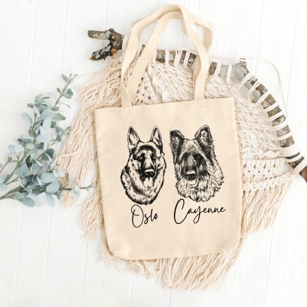 Pet Portrait Sketch - Cotton Tote Bag